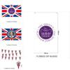Königin 70. Jubiläum Elizabeth II Flagge Union Jack Wandteppich Premium Qualität Polyestermaterial 90*150cm
