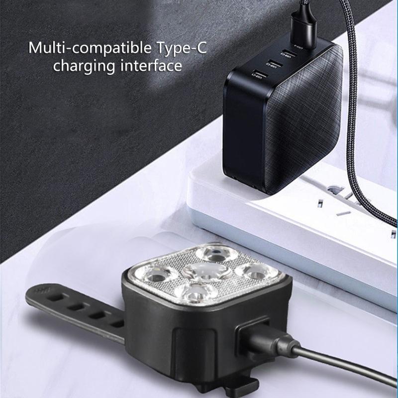 1Set Light Flashlights Bike Headlights Lamp Bicycles Part Smarted Bicycles Light for Outdoor Use