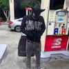 Y2K Unisex Rhinestone Full Face Zipper Hoodies Sweatshirt Loose Oversized Gothic Letter Star Print Men's Women's Streetwear Coat