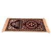 Muslim Prayer Rug Polypropylene Fiber Portable Exquisite Floral Design Ethnic Worship Mat (110x70cm   43.3x27.6in)Red