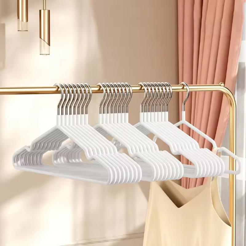Non-Slip Coated Metal Suit Coat Hangers Heavy Duty Clothes Hangers Metal Shirt Jacket Hanger with Round Notches for Dress