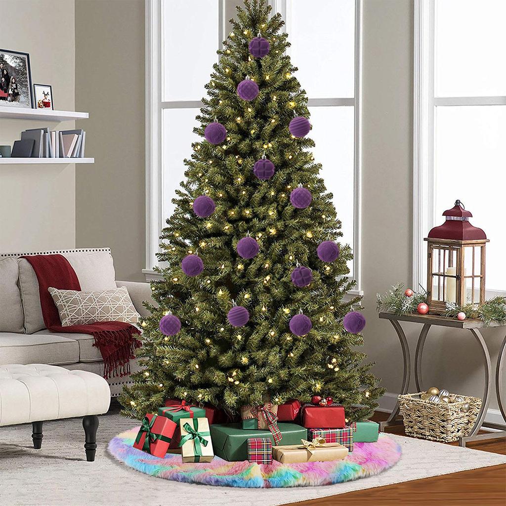 Christmas Decoration 6cm Christmas Ball Hanging Decoration Bright Barrel Ball Electroplated Plastic Ball