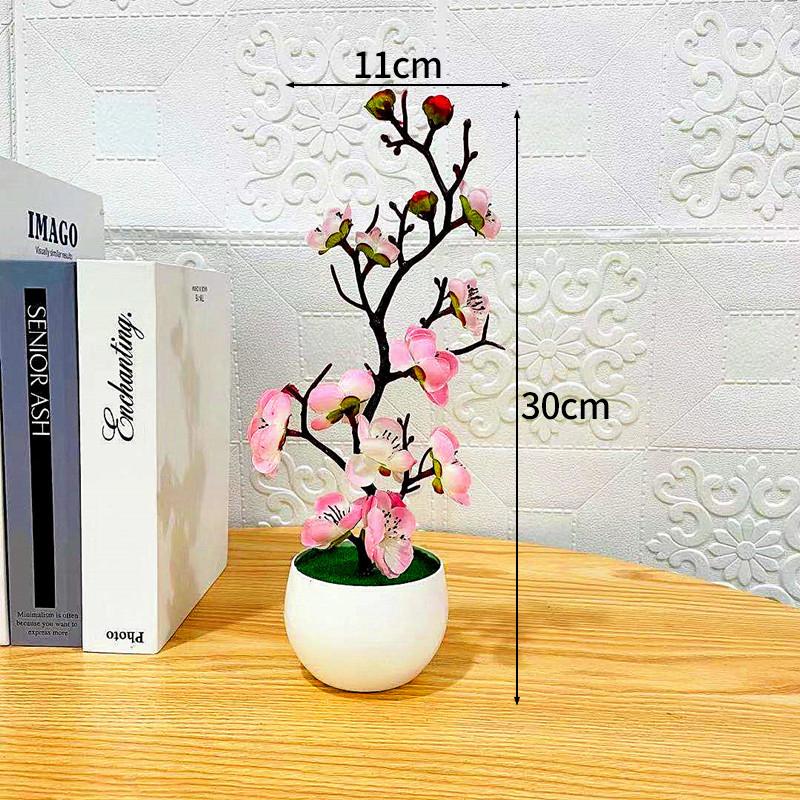 Artificial Flower Potted Simulation Butterfly Orchid Wintersweet Bonsai Home Decoration Simulated Flower Fake Potted Plants