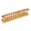 Durable and Strong Wooden 6 8 10 12 Hole Test Tube Stand Chemical Laboratory Tool