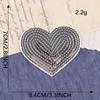 652F 10 Pcs Heart Iron on Patches Heart Patches Sewing on Applique Embroidered Patches for Clothes Bag Coat