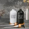 2PCS 500ml Glass Soap Container With Press Pump Soap Dispenser For Travel Or Home Bathroom Countertop Accessories