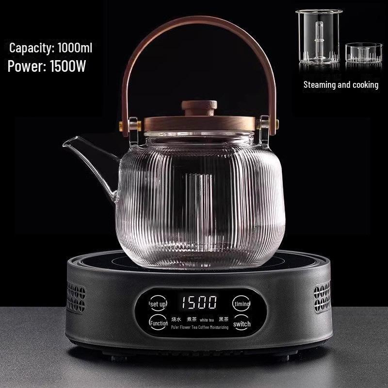 Michu Electric Ceramic Stove Tea Maker: Compact Automatic Water Boiler with Heat Preservation.