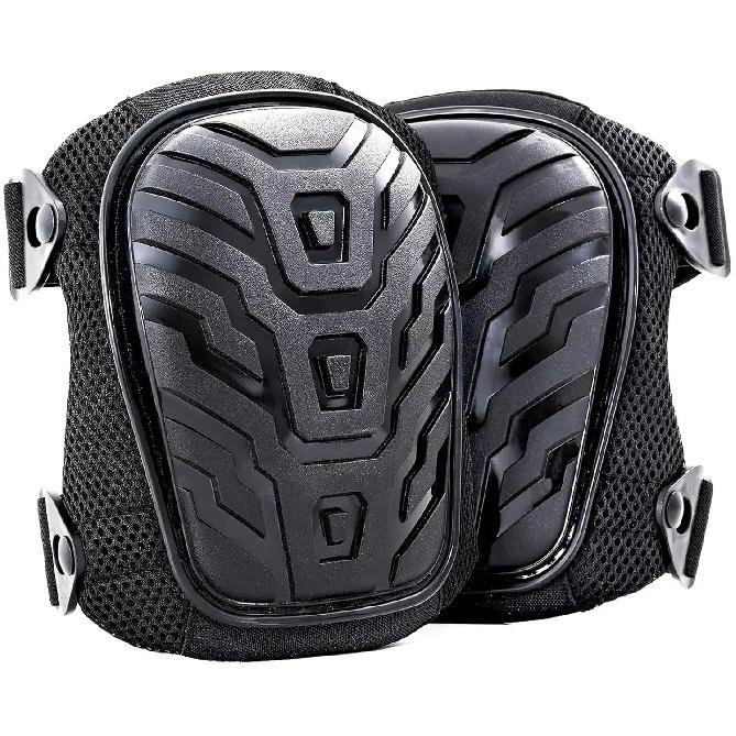 Professional Knee Pads for Work with Secure Double Straps & Regulable Clips Would Industrial Heavy Duty Tactical Gardening