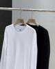 Men's Summer Stylish Round Neck Long Sleeve Cotton T-Shirt - Breathable, Comfortable, Solid Color