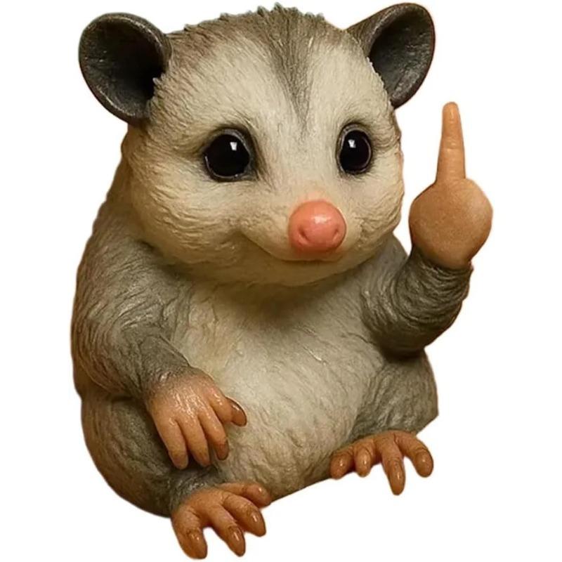 

Забавная мини-статуэтка животного на среднем пальце, 3D-печатное забавное животное на среднем пальце, настольное украшение, подарок-прикол в виде среднего пальца style C