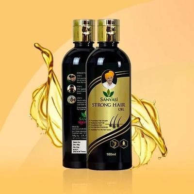 2 X Sanyasi Strong Hair Oil For Hairfall , Premature Graying & Dandruff