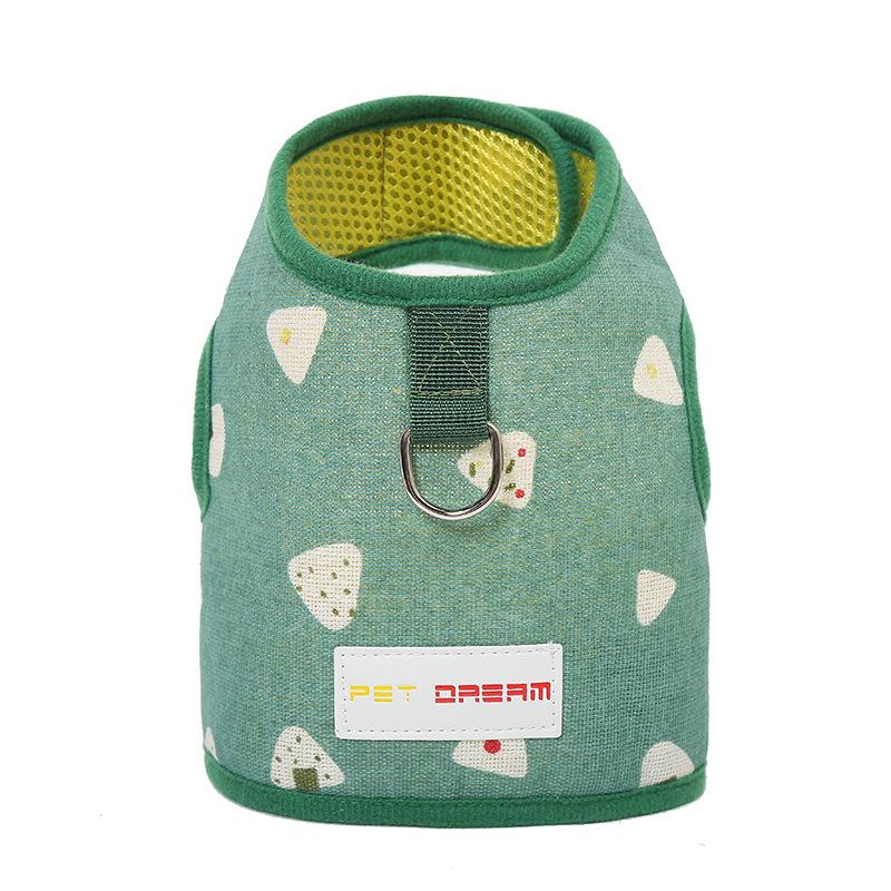 Chest strap vest style traction rope, dog walking rope, cat rope, cute small dog pet supplies, anti slip