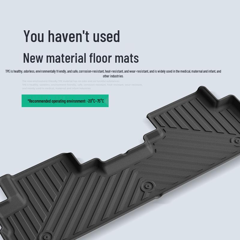 Custom TPE Floor Mats for Chery Tiggo 9X - All-Weather Protection for Car and Trunk.