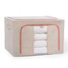 Transparent Window Cotton Linen Storage Box