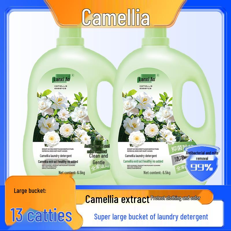 13 lb Camellia Fragrance Laundry Detergent - Large Bottle for Long-lasting Home Use and Effective Stain Removal