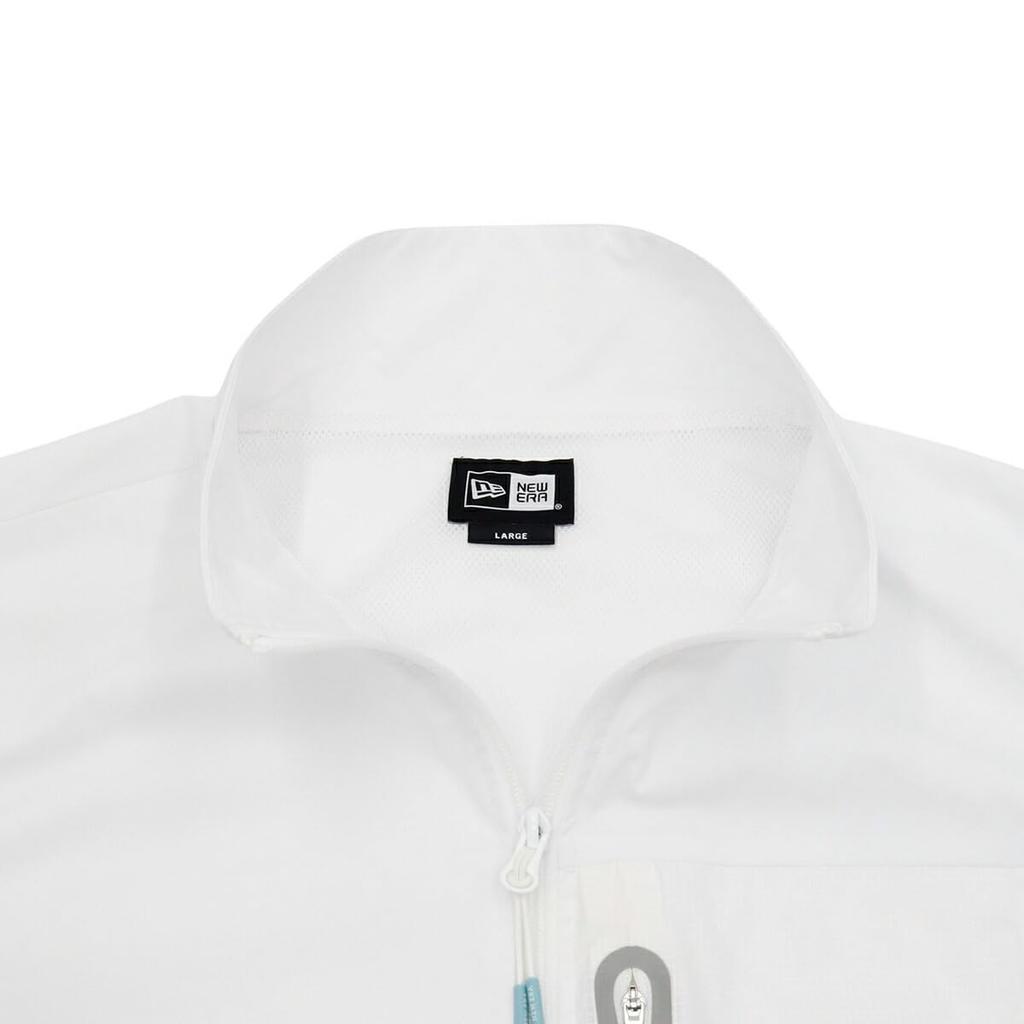 Golf Zip Up Vest Water Repellent Plain White XL GF WOVEN FULL ZIP VEST WHI 14391469 NER36G6418 [New Era]