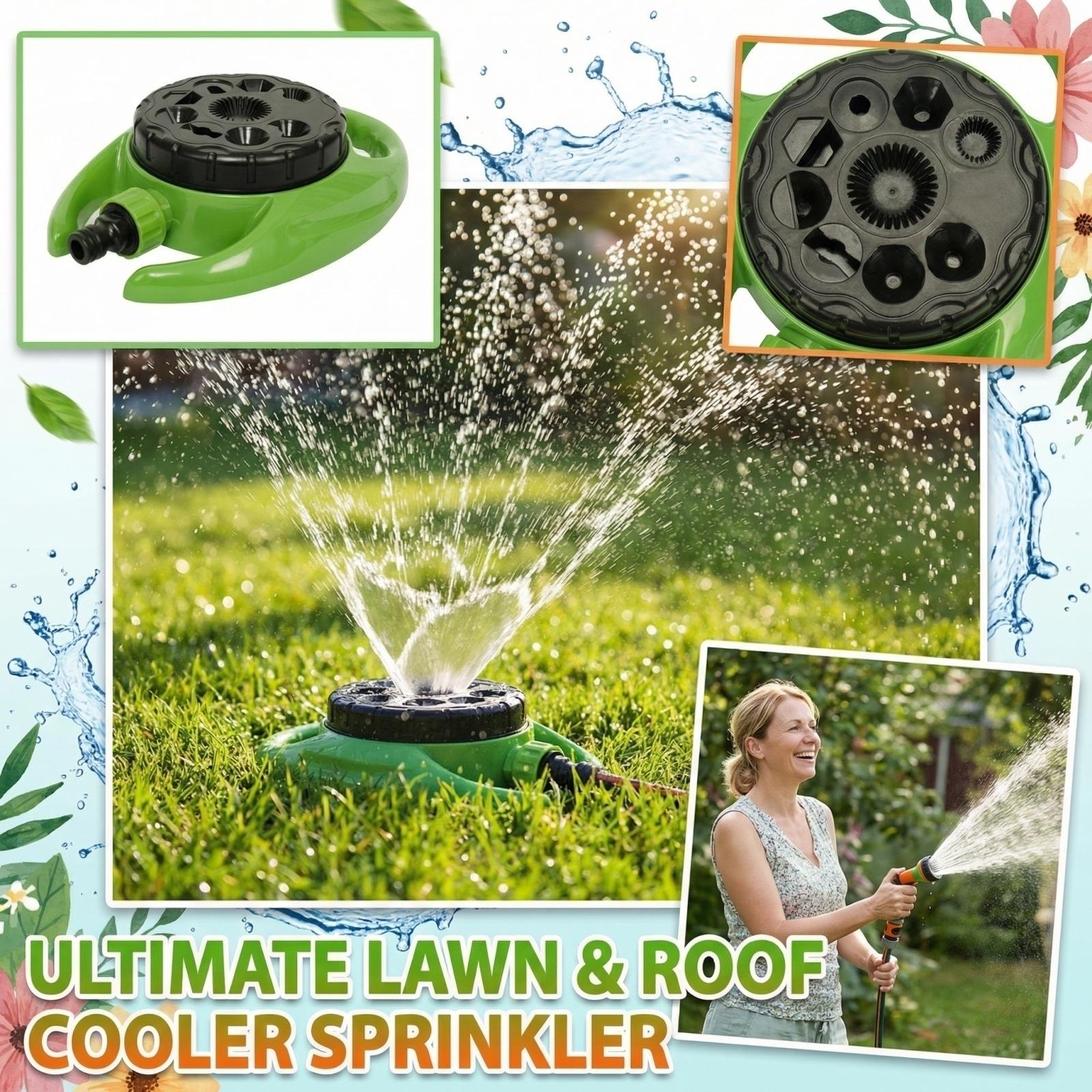 Автоматический садовый разбрызгиватель с несколькими головками; Садовые инструменты; Кровельный разбрызгиватель. One Size зелёный