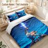 Zelda Bedding Set, 1 Duvet Cover & 2 Pillowcases Soft Comfortable Bedroom Home Textile Decor