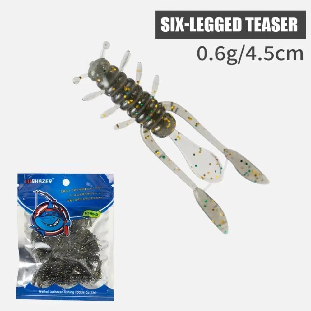 45mm Length Soft Lure Larva Soft Material Soft Fishing Lures Mini Mini Worm Lures For Bass
