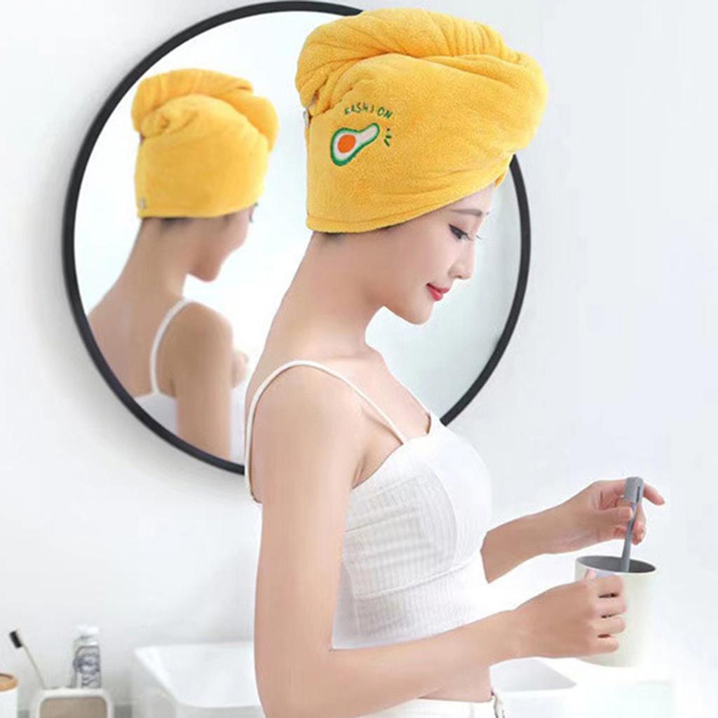 Dry Hair Cap Bath Cap with Water Absorption Fast Dry Hair Towel Being Soft without Falling Hair Super Strong Water Absorption