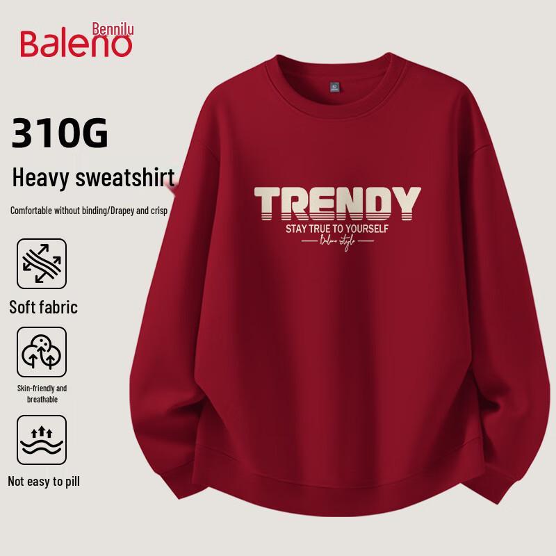 Baleno Men's Fleece Lined Crew Neck Sweatshirt