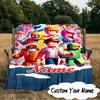 Custom Name Ro-blox Adventure Quests Blanket  Ideal Bedding Blanket Perfect for Travel, Camping, Living Rooms, Offices, Sofas, Fan Christmas gift