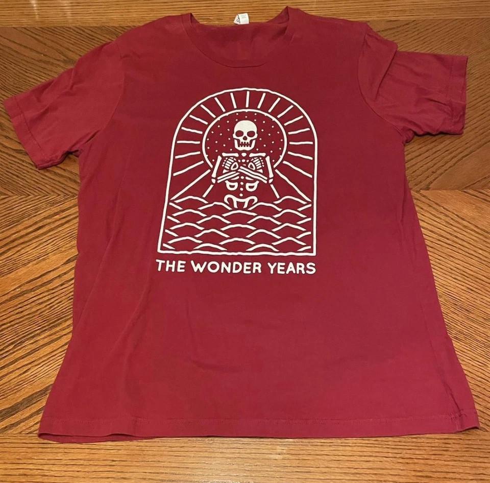 The Wonder Years Band SKULL Red T SHIRT FULL SIZE S-5XL Unisex T-Shirt XXXL