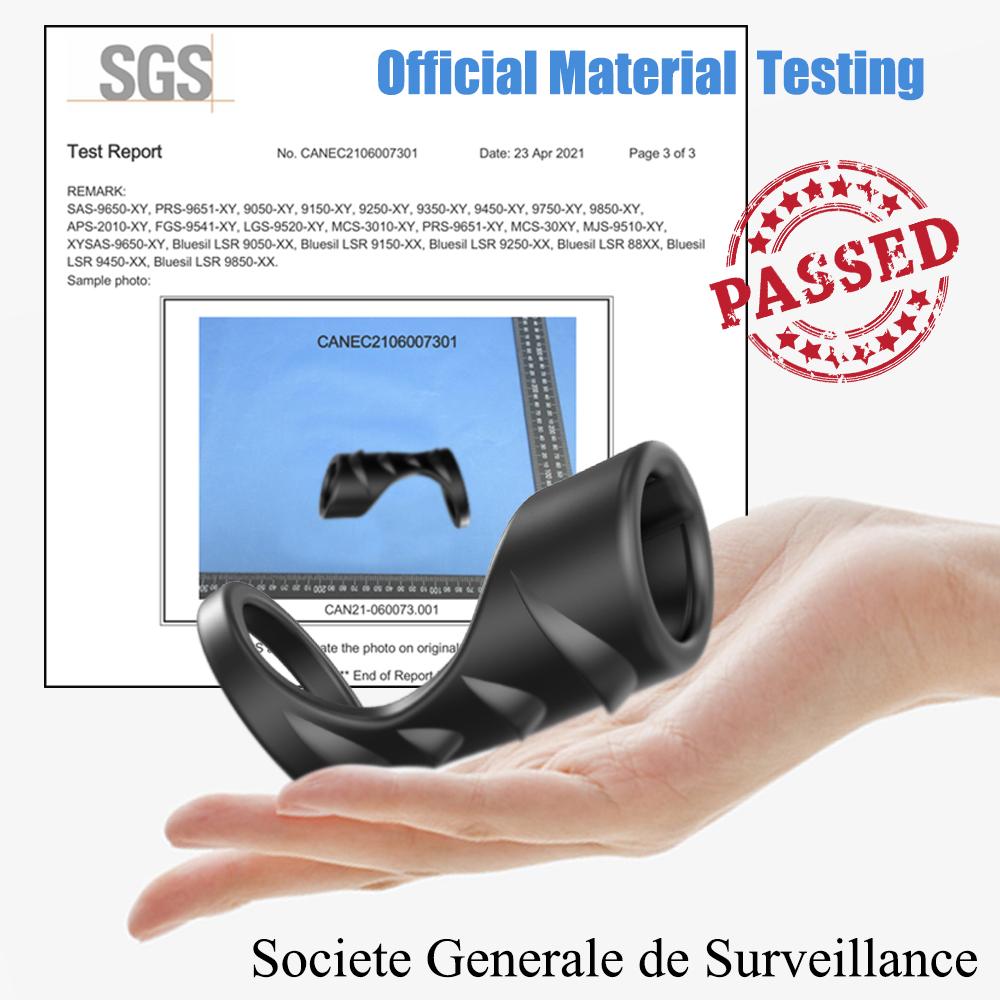 Lock Penis Ring Male Ejaculation Delay Sleeve Reusable Cock Ring Erection Sex Toys For Men Adult Product Silicone Adult Supplies