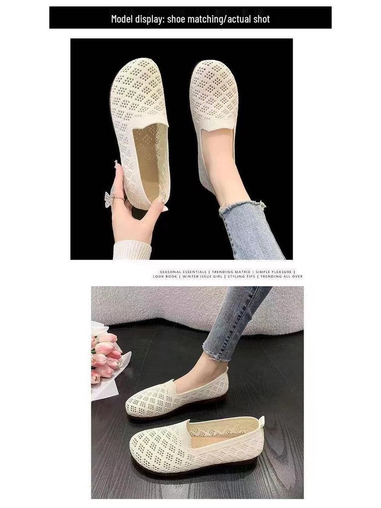 2025 Spring/Summer Women's Breathable Mesh Flats