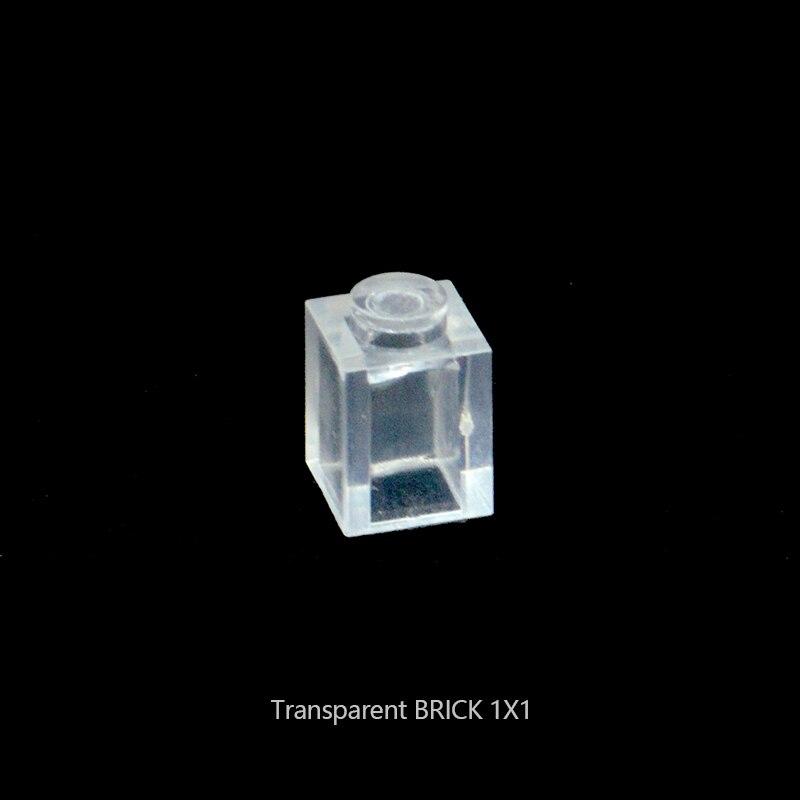 Kompakte Partikel 1x2 2x3 2x4 1x1 Steine MOC Komponenten Transparente Bausteine Geschenke Spielzeug für Kinder