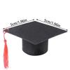 Runtowo 4pcs Graduation Hat, Felt Mini Doctoral Hat,Celebrate Party Graduation Headwear Congratulations with Tassels