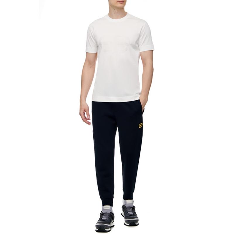 Emporio Armani FW22 Solid Color Round Neck Short Sleeve T-Shirt Men Tops White 6L1TA2-1JGYZ-0158
