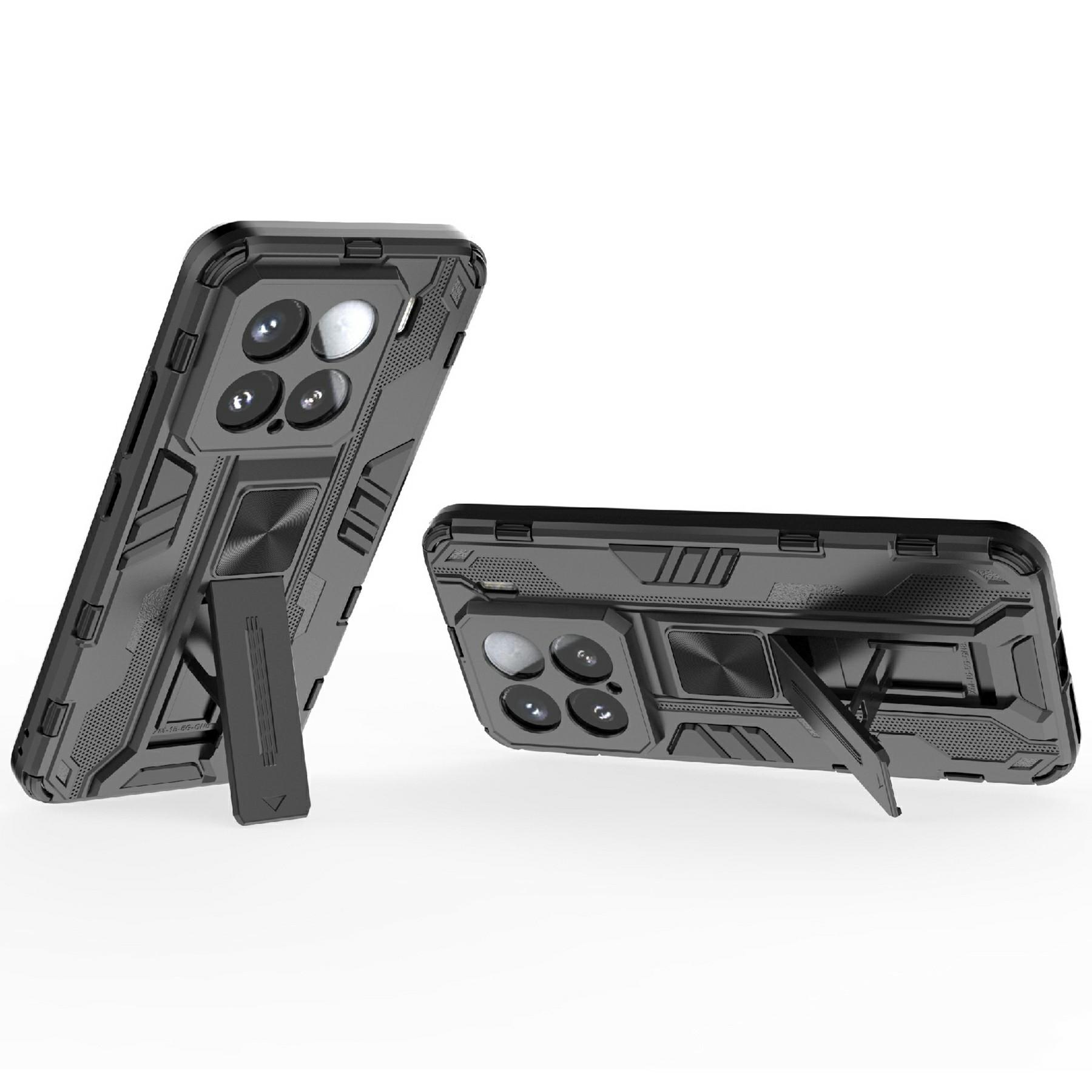 

For Xiaomi 15 Case PC+TPU Shockproof Phone Cover with Kickstand Grey