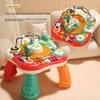 Interactive Baby Activity Table 8-In-1 Sensory Learning Toy With Music Rotating Gears Educational Play Center For Toddlers Gift