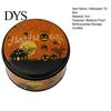 Small Metal Trinket Case Halloween Round Tin Box, Candy Cookie Storage Container with Pumpkin Witch Themed Gift Box Print, Spooky Party Favor Reusable