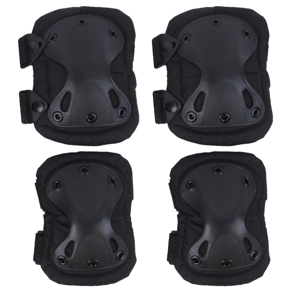 Chránič kolen Loketní opěrka Sportovní chránič kolen a loktů Prodyšná Ochranná bezpečnostní ortéza Černá