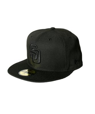 New Era 59FIFTY Black Black Size 7 & Cap, 1/8 (Used)