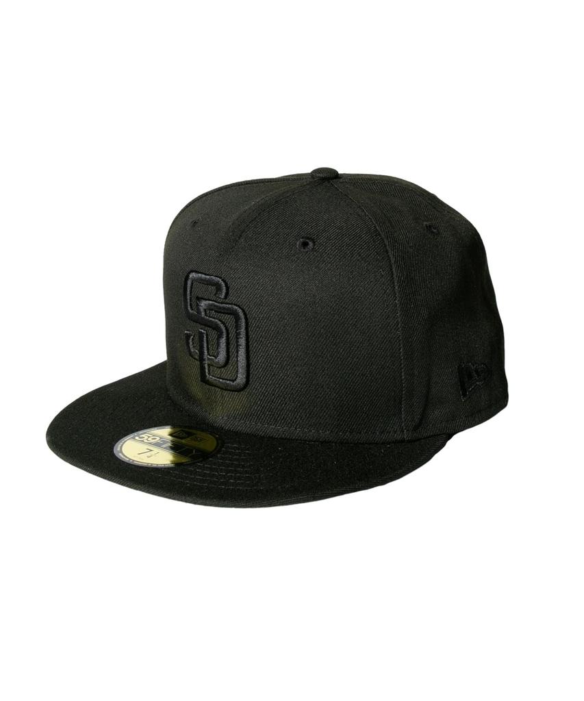 New Era 59FIFTY Black Black Size 7 & Cap, 5/8 (Used)