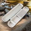 Hard Shell Fishing Tackle Bag Anti Shock Adjustable Fishing Rod Bag Black Double Zipper Carry Bag for Rod Fishing Tools