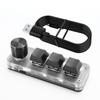 3 Key 1 Knob/4 Key Programming Macro  Knob Keyboard RGB Wired USB Mini Mechanical BT Keyboard Hotswap Mechanical Macropad