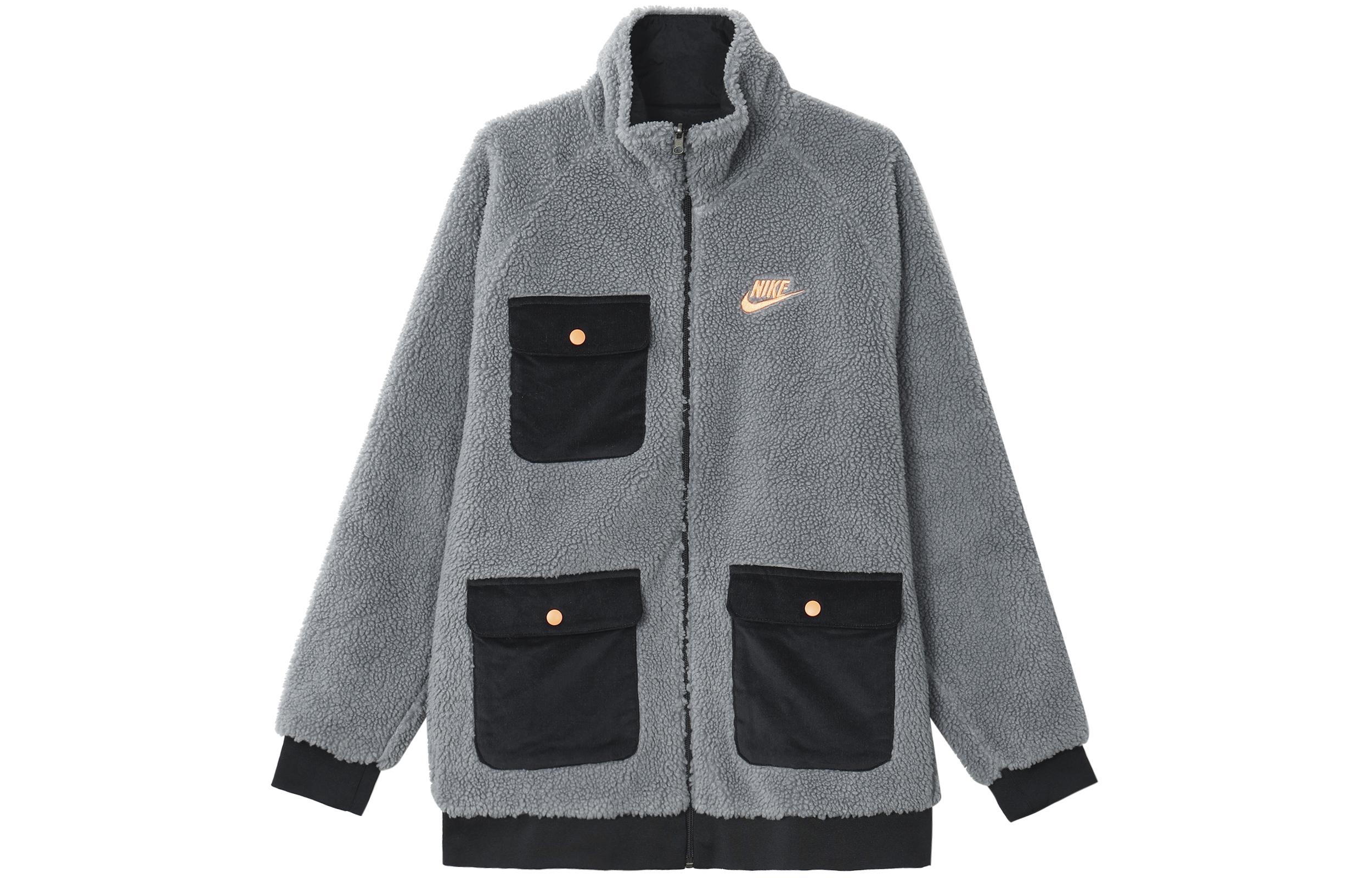 Nike Jackets Men s Cool Gray Stand Collar Moderate DZ4713-065 S