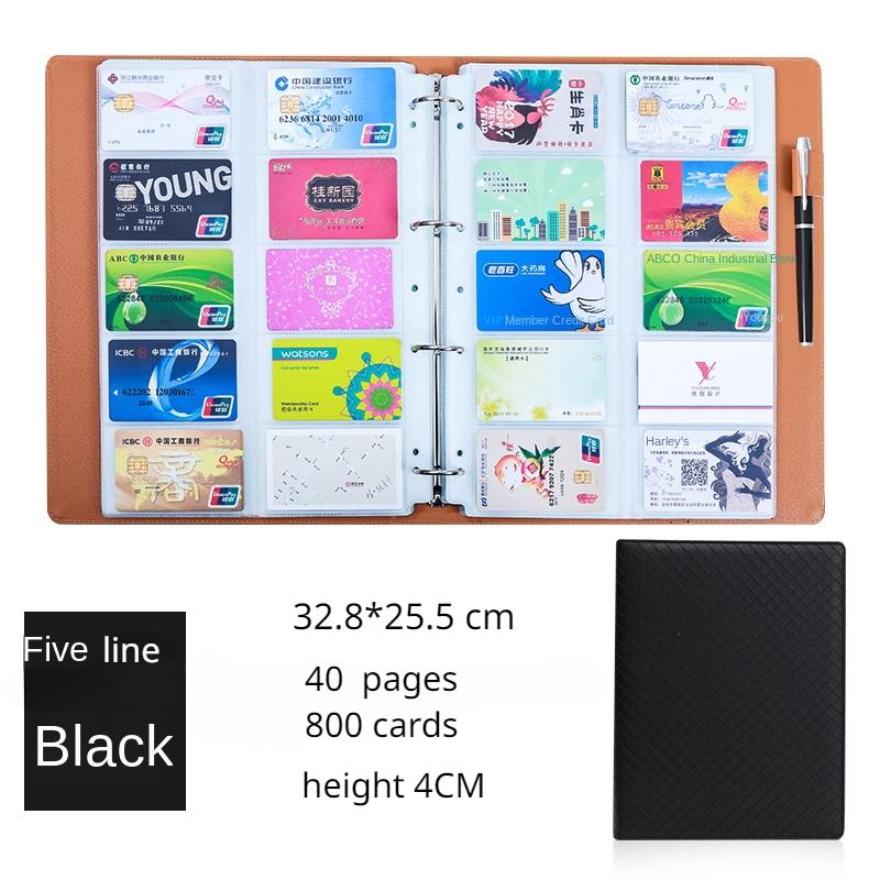 Visitenkartenhalter, Visitenkartenpaket, Bankkartenbuch mit großer Kapazität, kleines Kartenbuch, Kreditkartenaufbewahrung, Mitgliedskarten-Sammelbuch