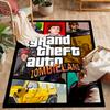 Grand Theft Auto Zombieland Premium Crystal Velvet Area Classic Design Nonslip Durable Polyester Area Rug For Bedroom Playroom Living Room Or Office