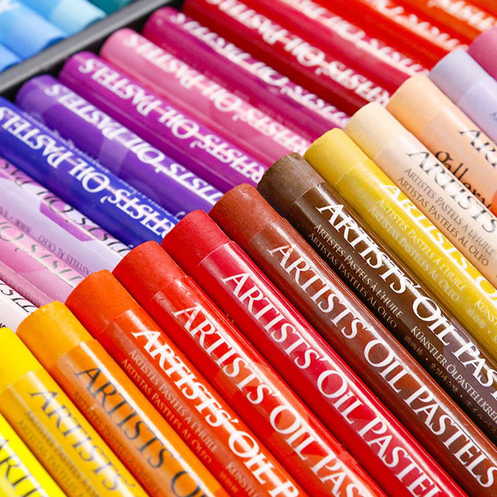 25/50Pcs Colorful Oil Pastels Professional Oil Drawing Stick for Painting and Coloring Soft Crayon Graffiti Pen School