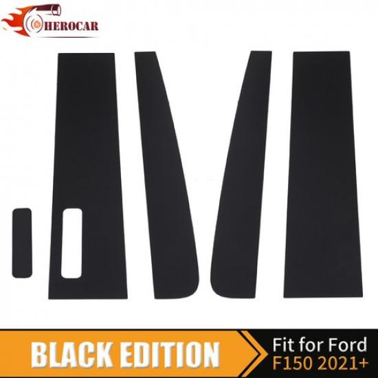 4Pc Window Pillar Post Cover Decals For Ford F150/F250/F350/F450 21+ Regular Cab