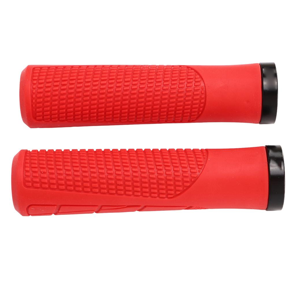 2 PCS Bike Rubber Handlebar Grips Anti Slip Handlebar Cover Shockproof Mountain Bike Handles
