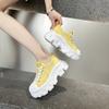 Mesh breathable little white shoes women's spring and summer new small thick-soled heightening muffin shoes fashionable casual board shoes