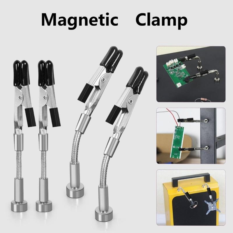 Magnetic Helping Hands Metal Flexible Gooseneck Arms for Automobile Electronics Soldering Jewellery Soldering Aid Clip
