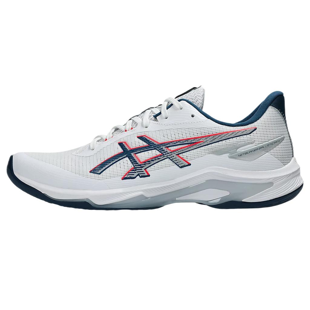 New Asics Netburner Ballistic FF Low Top Training Shoes Men's Gray White 1051A088-101