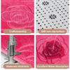 Tappetino da bagno con rose in rilievo Tappetino da bagno antiscivolo nel lavabo Vasca da bagno Tappeto da pavimento laterale Doccia Zerbino Memory Foam 3D Pad